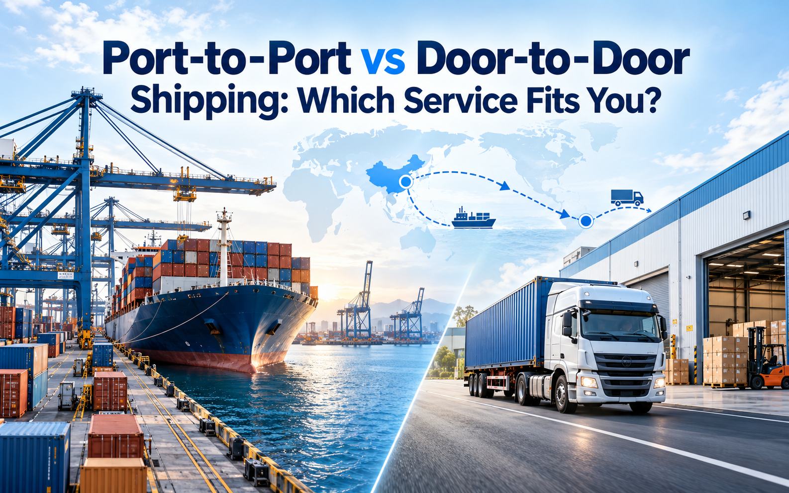 Port-to-Port vs Door-to-Door Shipping: Which Service Fits You? Port-to-Port vs Door-to-Door Shipping: Which Service Fits You?